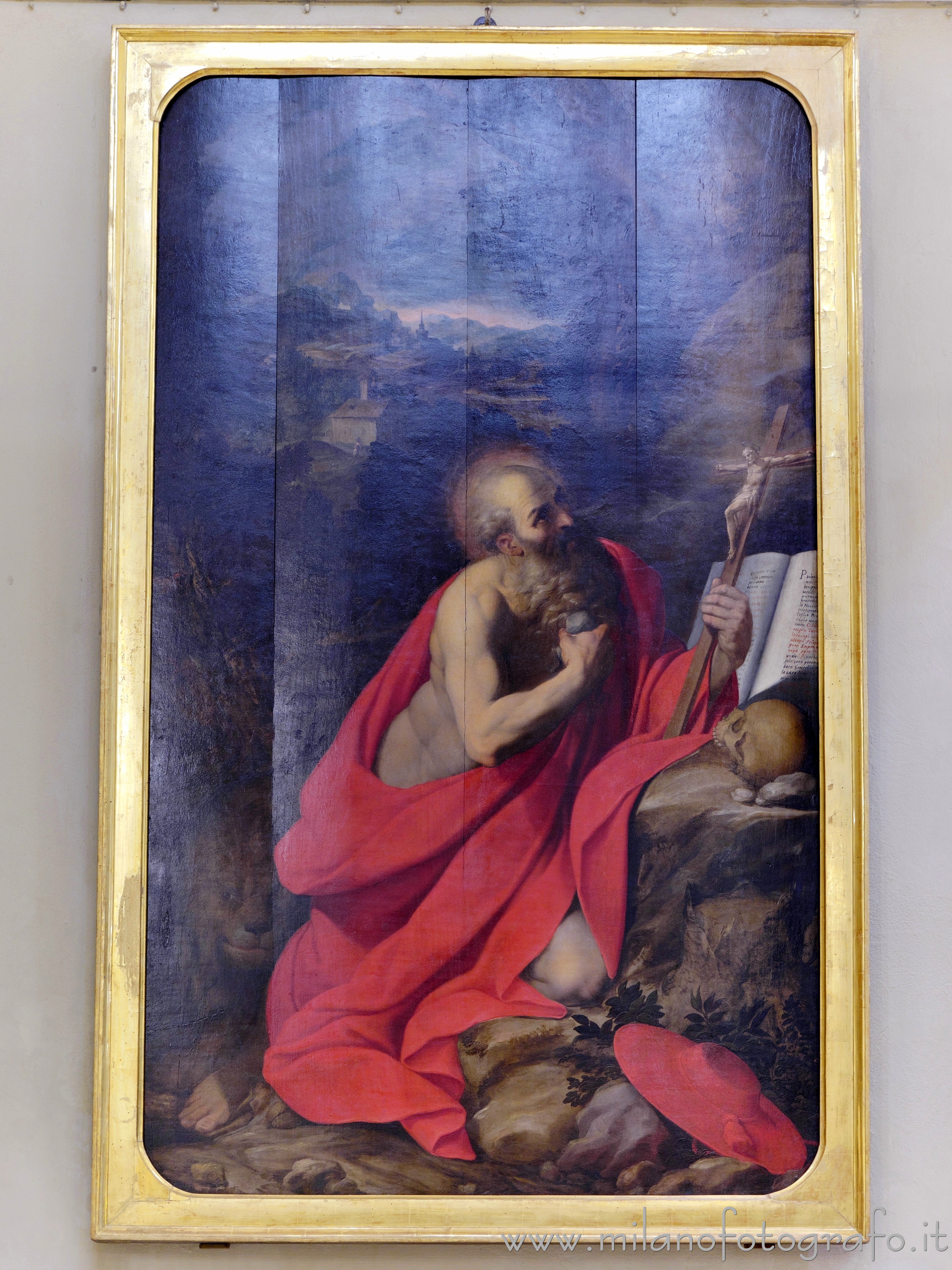 Milano - Tavola raffigurante San Gerolamo nella Chiesa di San Raffaele - Foto a piena risoluzione